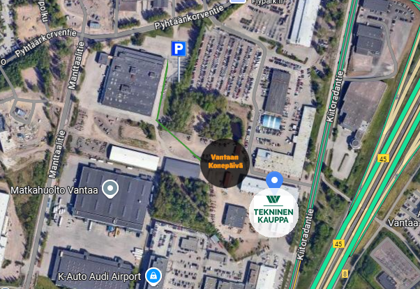Vantaan Konepäivän tapahtuma-alue Wihurilla