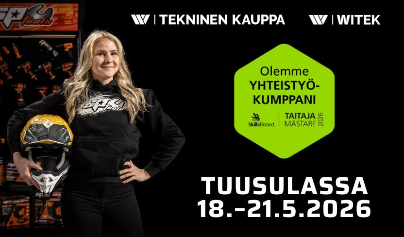 Witek ja Wihuri Tekninen Kauppa mukana Taitaja 2026 -kilpailussa