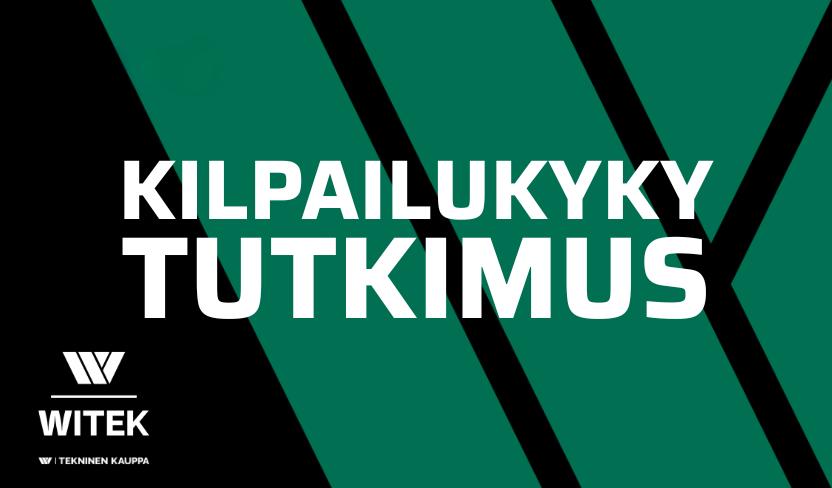Witek - Kilpailukykytutkimus käynnistyy